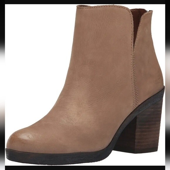 Lucky Brand Women's Orsann Tan Leather Bootie Boot - Picture 1 of 13